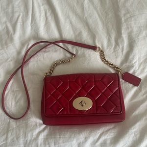 Coach crossbody bag in red
